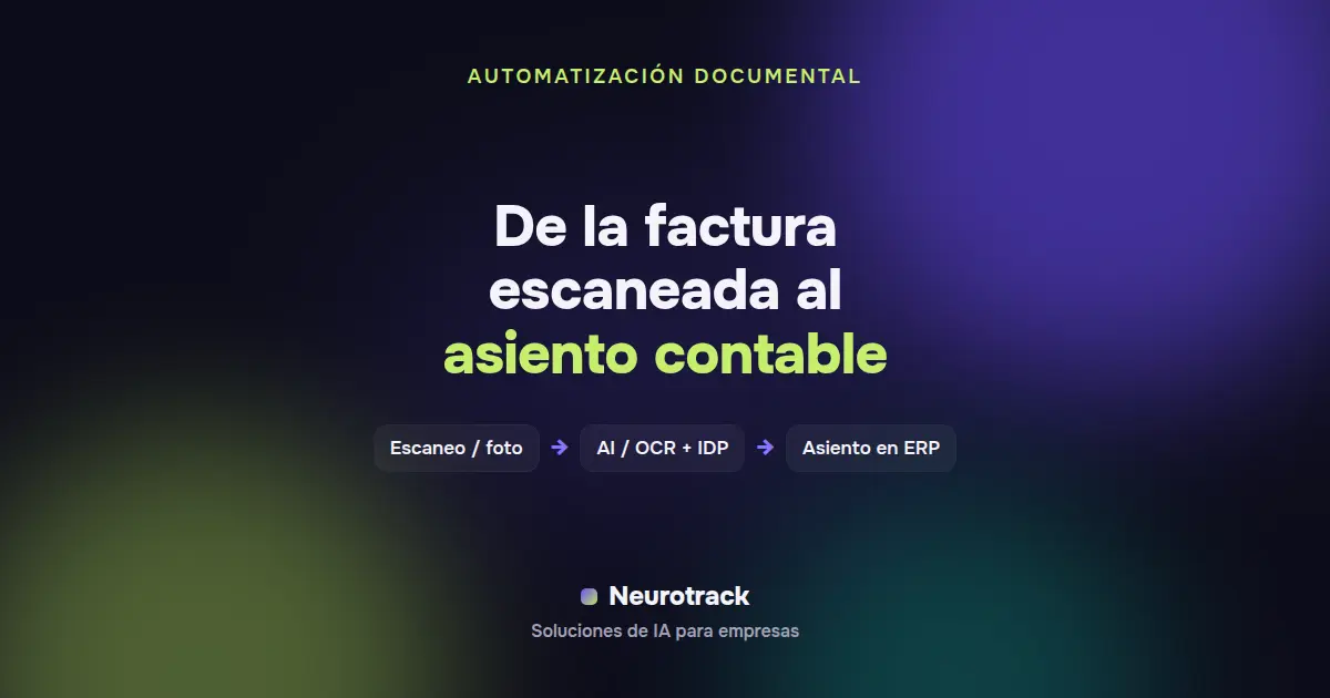 De la factura escaneada al asiento contable