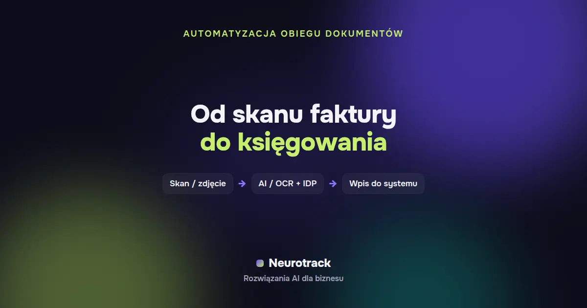 Od skanu faktury do księgowania